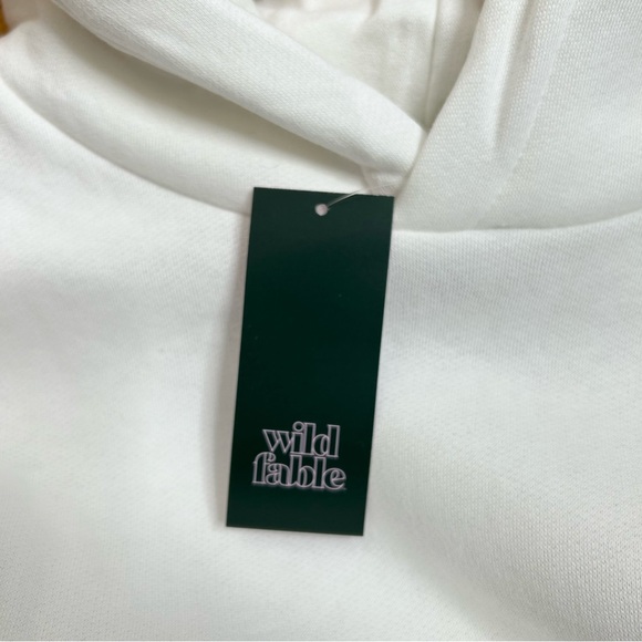 Wild Fable Women's Hoodie Sweatshirt White Size Small Brazil Copa Cabana New - Picture 3 of 9